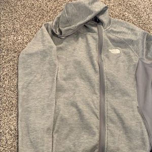 North face Gray zip up hoodie